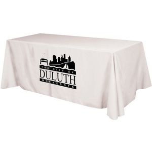 Flat 3-sided Table Cover - fits 8' standard table: Polyester