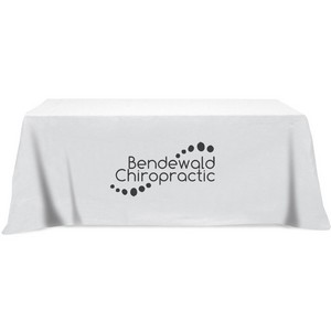 Flat 4-sided Table Cover - fits 8' standard table: Poly-Cotton