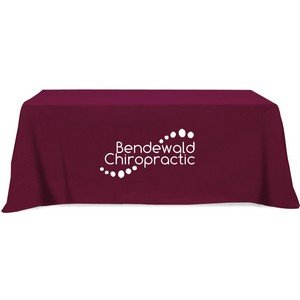Flat 4-sided Table Cover - fits 8' standard table: Poly-Cotton