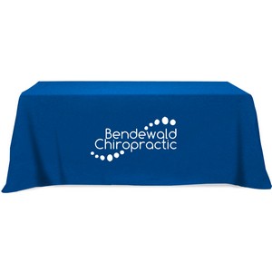 Flat 4-sided Table Cover - fits 8' standard table: Poly-Cotton