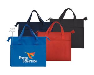Flat Briefcase Style Tote Custom Only 1000 pc min