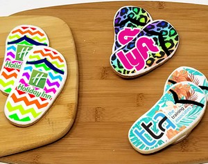 Flip Flop Shaped Logo Sugar Cookie