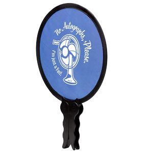 Foldable Nylon Fan - Wide Handle