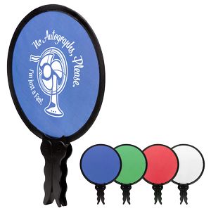 Foldable Nylon Fan - Wide Handle