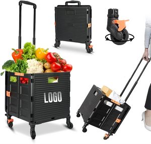 Foldable Shopping Cart With 4 Wheels
