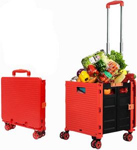 Foldable Utility Cart With 8 Wheels