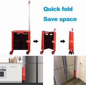 Foldable Utility Cart With 8 Wheels