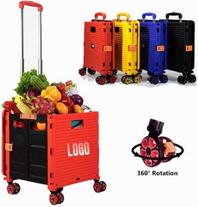 Foldable Utility Cart With 8 Wheels