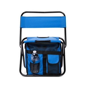 Folding Chair w/24 Can Cooler Bag & Pockets
