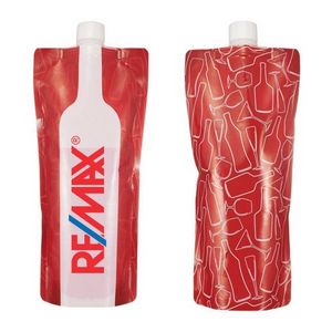 Folding Plastic Wine Bottle Flask - 26 Oz.