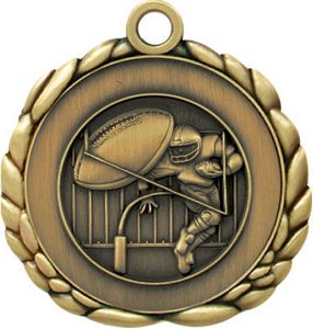 Football Quali-Craft Medallion (2-1/2")