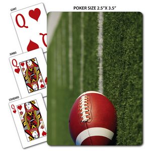 Football Theme Poker Size Playing Cards