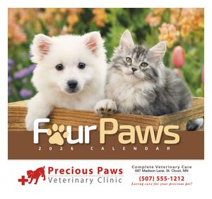 Four Paws Appointment Calendar - Stapled