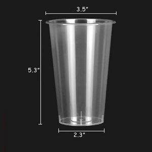 Frosted Clear Plastic Cup