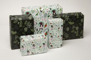 Full Color Custom White Wrapping Paper 25' Roll