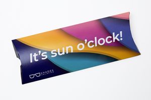 Full Color Pillow Box (10"L x 3.875"W x .75"H)