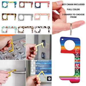 Full Color Ppe No Touch Hygiene Door Opener Tool - Acrylic