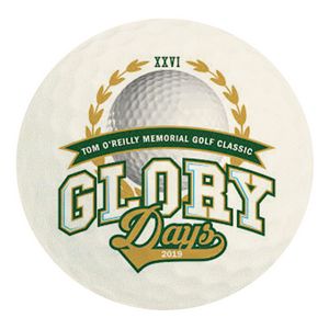 Full Color Process 40 Point Golf Ball Pulp Board Coaster