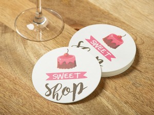 Full Color Round Paper Coaster (4")