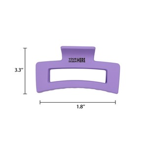 Full Color Square Hair Clips MOQ50