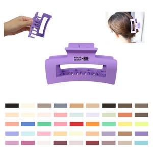 Full Color Square Hair Clips MOQ50