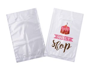Full-Color White w/Clear Back Plastic Bag 6" x 9"