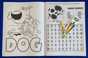 Fun with First Words Coloring Book Fun Pack