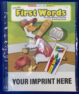 Fun with First Words Coloring Book Fun Pack