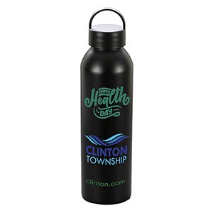 "GRAMBLER" 22 OZ Recycled RPET Aluminum Bottle With Carry Lid