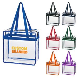 Game Day Clear Stadium Approved Zippered Safety Tote Bags
