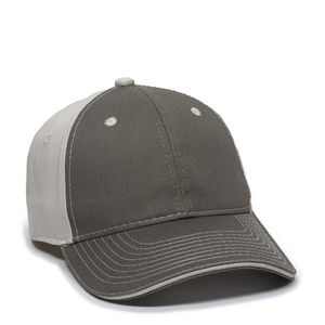 Garment Washed Cap w/Solid Back