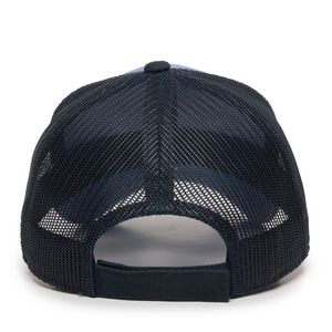 Garment Washed Trucker Hat w/Mesh Back