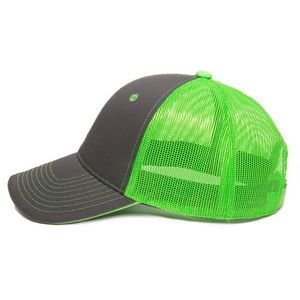 Garment Washed Trucker Hat w/Mesh Back