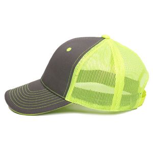 Garment Washed Trucker Hat w/Mesh Back