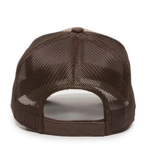Garment Washed Trucker Hat w/Mesh Back