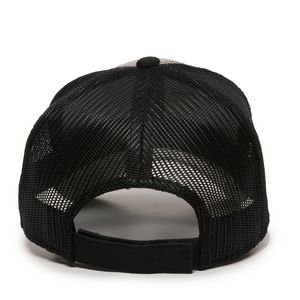 Garment Washed Trucker Hat w/Mesh Back