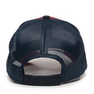 Garment Washed Trucker Hat w/Mesh Back