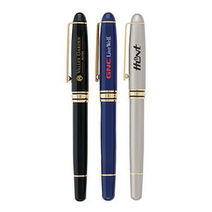 Genevaâ„¢ Chrome Royal Rollerball Pen - Optional Gift Box