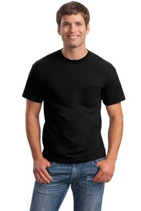 Gildan - Ultra Cotton 100% US Cotton T-Shirt with Pocket.