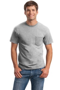 Gildan - Ultra Cotton 100% US Cotton T-Shirt with Pocket.