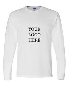 GildanÂ® DryBlendÂ® 50/50 Long Sleeve White T-Shirt