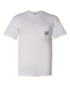 GildanÂ® DryBlendÂ® Pocket White T-Shirt