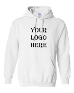 GildanÂ® Heavy Blendâ„¢ Hooded White Sweatshirt
