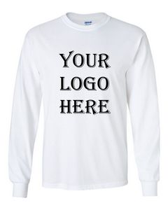 Gildan® Ultra Cotton® Long Sleeve White T-Shirt