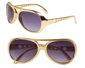 Gold Elvis Glasses