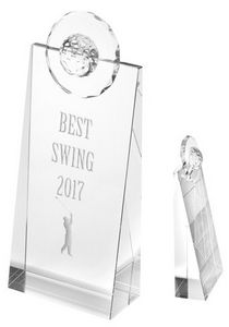 Golf Pinnacle Optical Crystal Awards