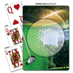 Golf Theme Poker Size Playing Cards