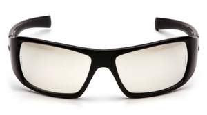 Black Frame with Indoor/Outdoor Mirror Lens