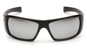 Black Frame with Silver Mirror Lens