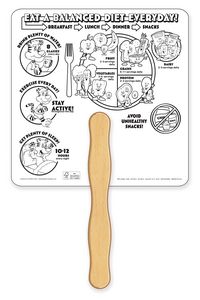 Good Nutrition Coloring Hand Fan - FSC Certified